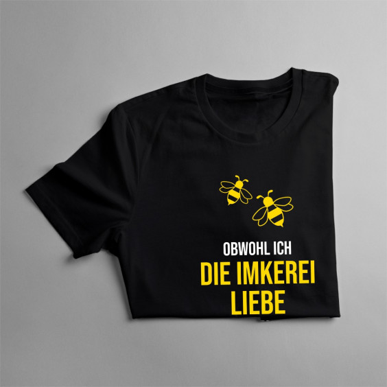 Obwohl ich die Imkerei liebe - Papa - Herren t-shirt mit Aufdruck