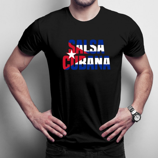Salsa cubana  - Herren t-shirt mit Aufdruck