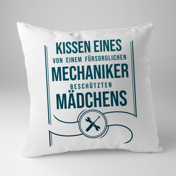 Kissen eines von einem fürsorglichen Mechaniker - Kissen mit Aufdruck