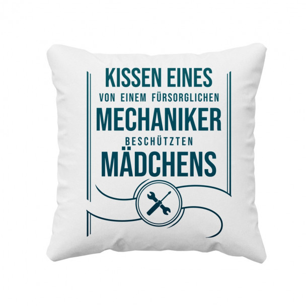 Kissen eines von einem fürsorglichen Mechaniker - Kissen mit Aufdruck