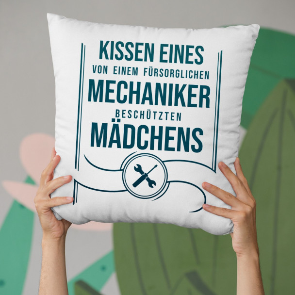 Kissen eines von einem fürsorglichen Mechaniker - Kissen mit Aufdruck