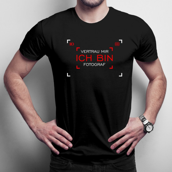 Vertrau mir - ich bin Fotograf - Herren t-shirt mit Aufdruck