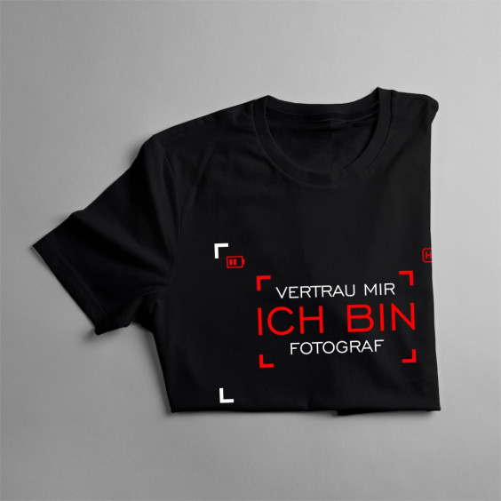 Vertrau mir - ich bin Fotograf - Herren t-shirt mit Aufdruck