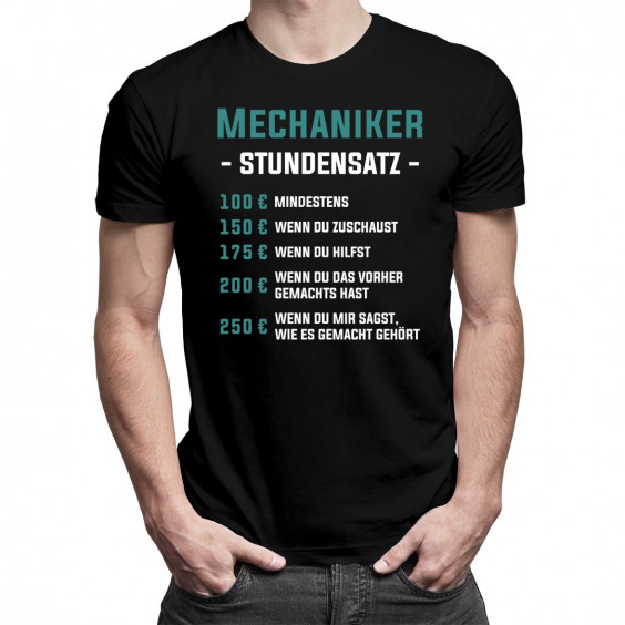 Mechaniker - Stundensatz - Herren t-shirt mit Aufdruck