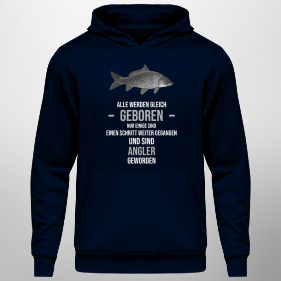 Alle werden gleich geboren - Angler - Herren-Sweatshirt mit Aufdruck