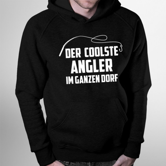 Der coolste Angler im ganzen Dorf - Herren-Sweatshirt mit Aufdruck