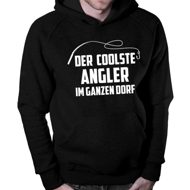 Der coolste Angler im ganzen Dorf - Herren-Sweatshirt mit Aufdruck Der coolste Angler im ganzen Dorf - Herren-Sweatshirt mit Aufdruck