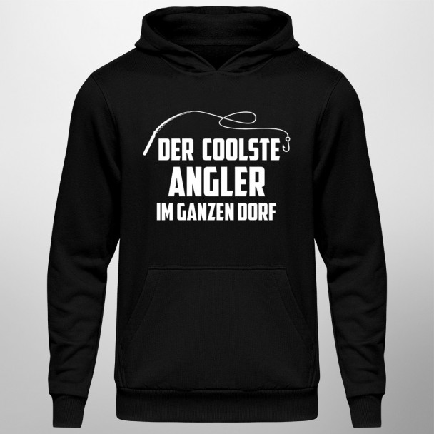 Der coolste Angler im ganzen Dorf - Herren-Sweatshirt mit Aufdruck Der coolste Angler im ganzen Dorf - Herren-Sweatshirt mit Aufdruck