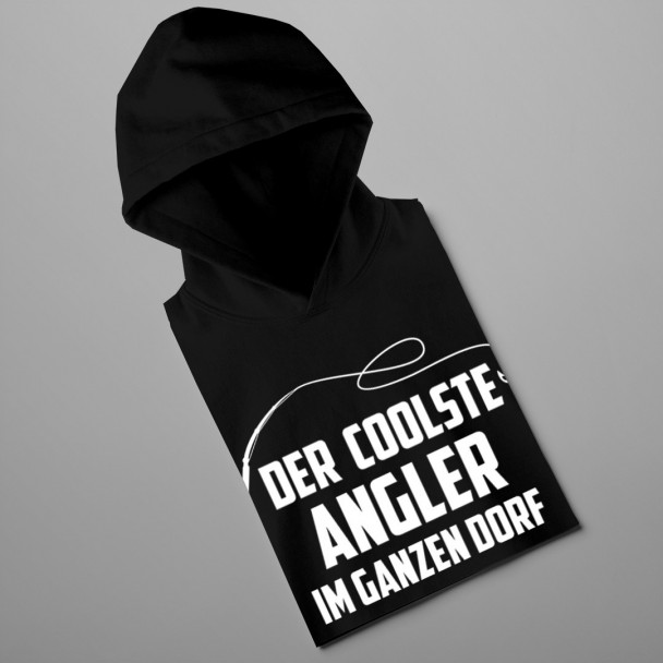 Der coolste Angler im ganzen Dorf - Herren-Sweatshirt mit Aufdruck Der coolste Angler im ganzen Dorf - Herren-Sweatshirt mit Aufdruck