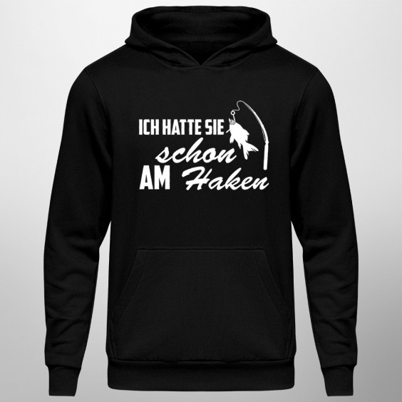 Ich hatte sie schon am Haken - Herren-Sweatshirt mit Aufdruck