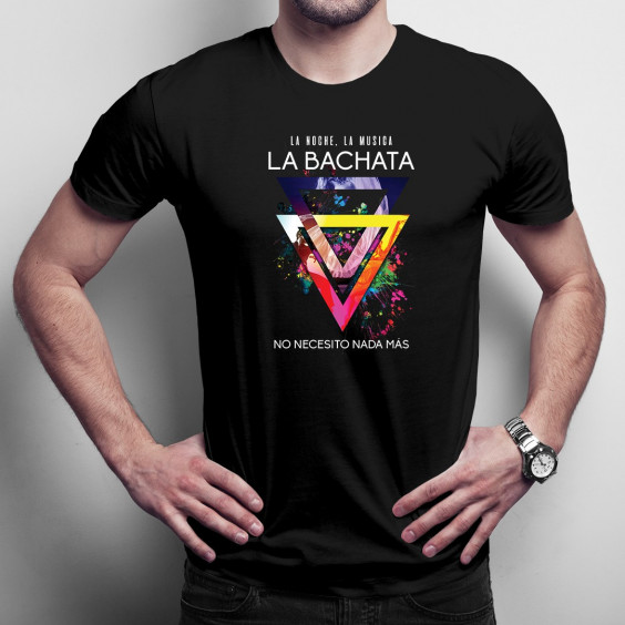 La noche La musica La BACHATA - Herren t-shirt mit Aufdruck