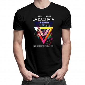 La noche La musica La BACHATA - Herren  t-shirt mit Aufdruck