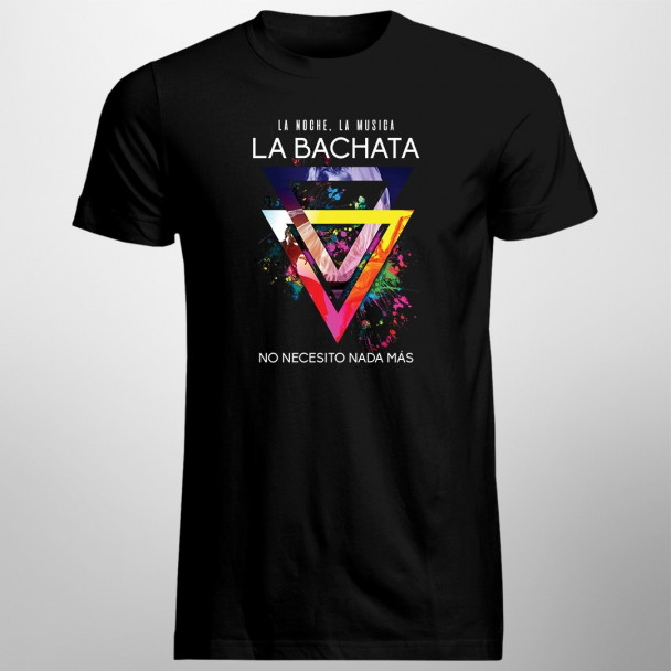 La noche La musica La BACHATA - Herren t-shirt mit Aufdruck