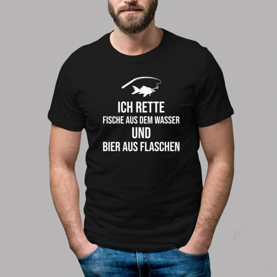 Ich rette Fische aus dem Wasser und Bier aus Flaschen