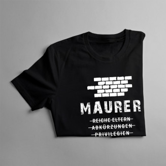 Maurer - Nur harte Arbeit - Herren t-shirt mit Aufdruck