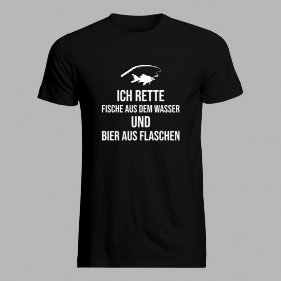 Ich rette Fische aus dem Wasser und Bier aus Flaschen