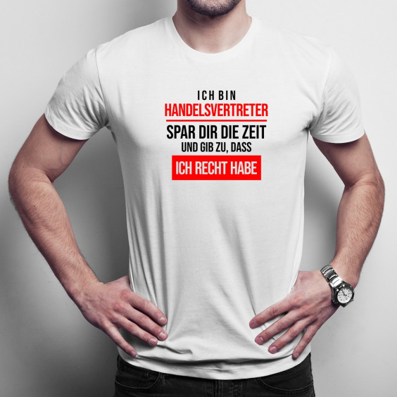 Ich bin Handelsvertreter - Herren t-shirt mit Aufdruck