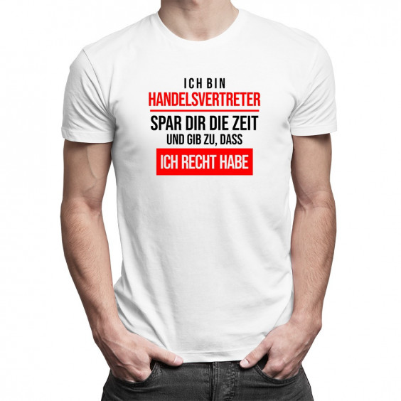 Ich bin Handelsvertreter - Herren t-shirt mit Aufdruck