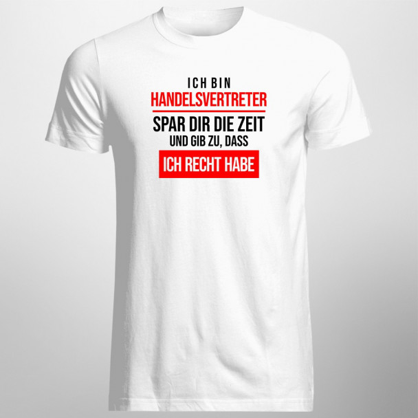 Ich bin Handelsvertreter - Herren t-shirt mit Aufdruck
