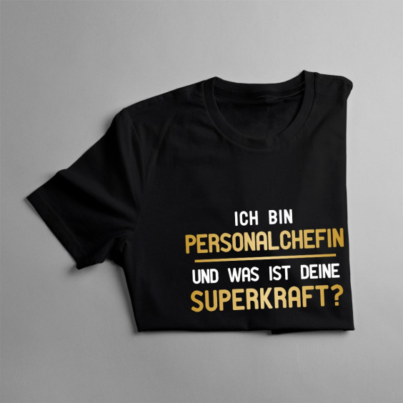 Ich bin Personalchefin - superkraft - damen t-shirt mit Aufdruck
