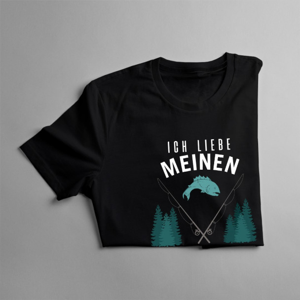 Ich liebe meinen Angler - damen t-shirt mit Aufdruck