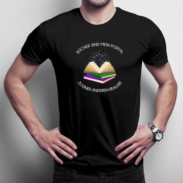 Bücher sind mein Portal - Herren  t-shirt