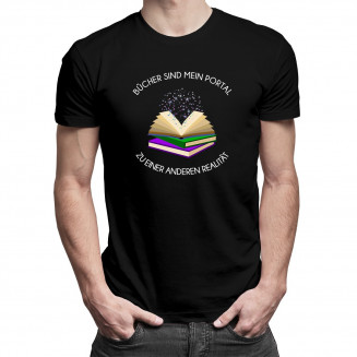 Bücher sind mein Portal - Herren t-shirt