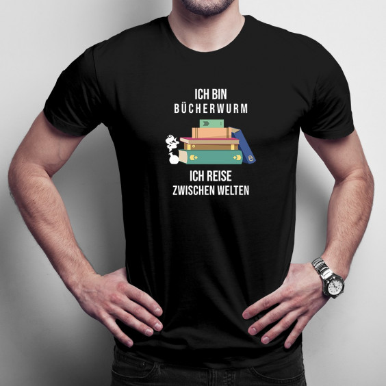 Ich bin Bücherwurm - Herren t-shirt