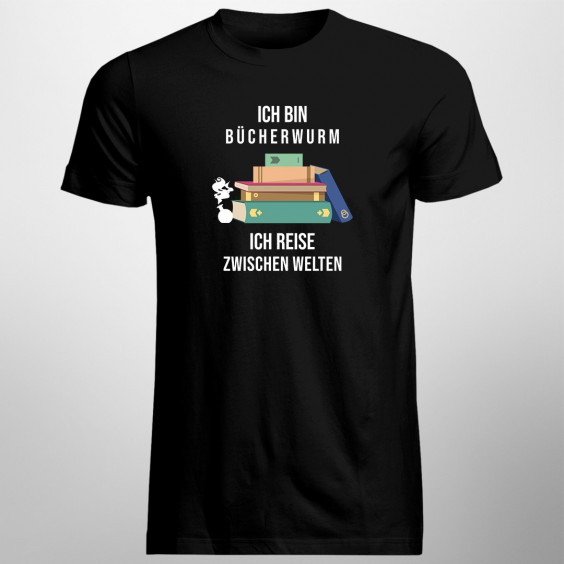 Ich bin Bücherwurm - Herren t-shirt