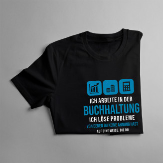 Buchhaltung - ich löse Probleme - Herren t-shirt mit Aufdruck