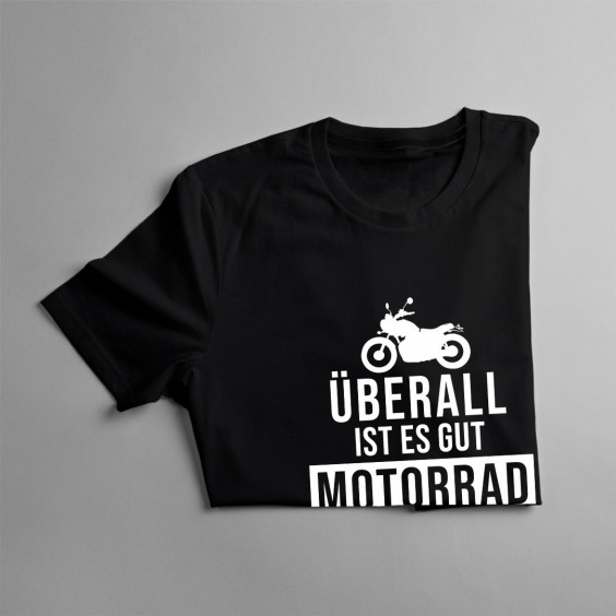 Auf dem Motorrad ist es am besten - Herren t-shirt