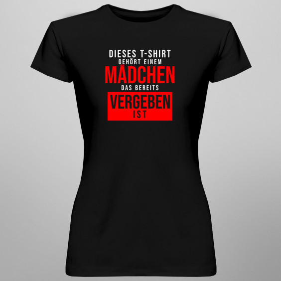 Dieses T-Shirt gehört einem Mädchen - damen t-shirt mit Aufdruck