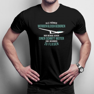 Männer beginnen zu fliegen - Herren t-shirt mit Aufdruck