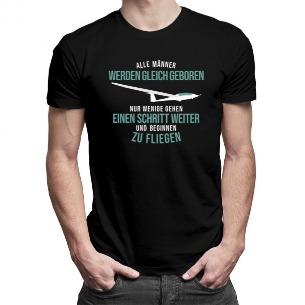 Männer beginnen zu fliegen - Herren t-shirt mit Aufdruck