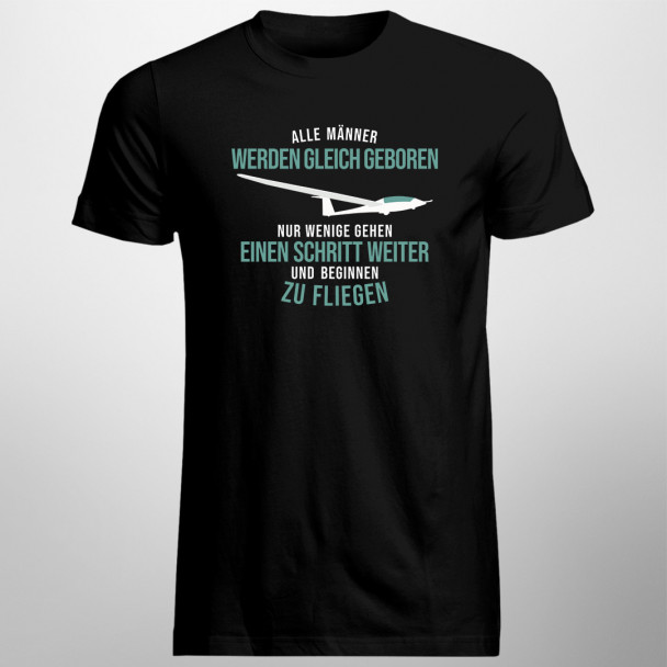 Männer beginnen zu fliegen - Herren t-shirt mit Aufdruck