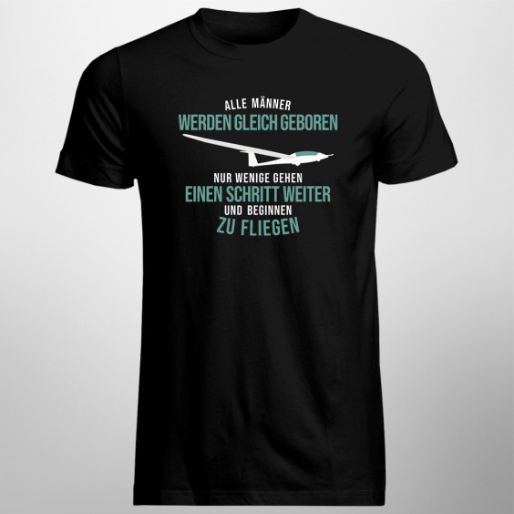 Männer beginnen zu fliegen - Herren t-shirt mit Aufdruck