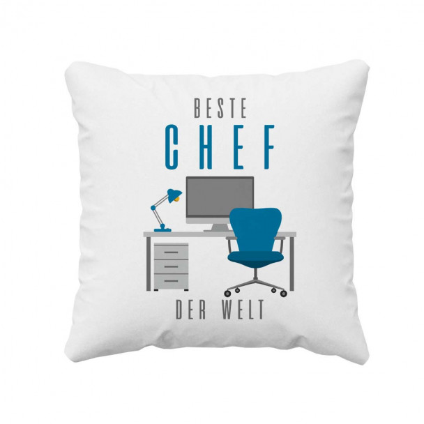 Beste Chef der Welt - Kissen mit Aufdruck Beste Chef der Welt - Kissen mit Aufdruck