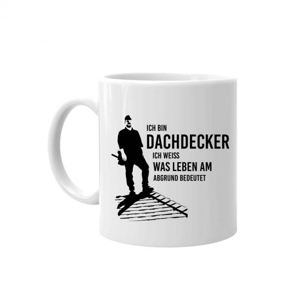 Dachdecker Becher – Geschenk zur Frühstückspause