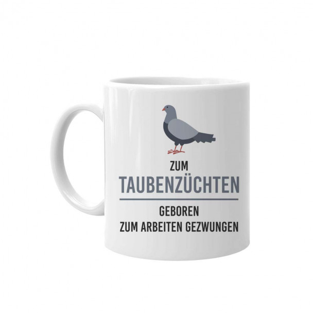 Becher zum Taubenzüchten geboren zum Arbeiten gezwungen