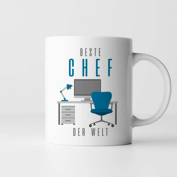 Bester Chef der Welt - Keramikbecher mit Aufdruck