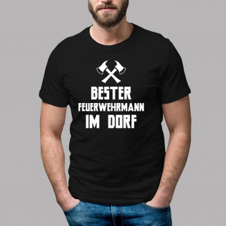 Bester Feuerwehrmann im Dorf - Herren t-shirt mit Aufdruck