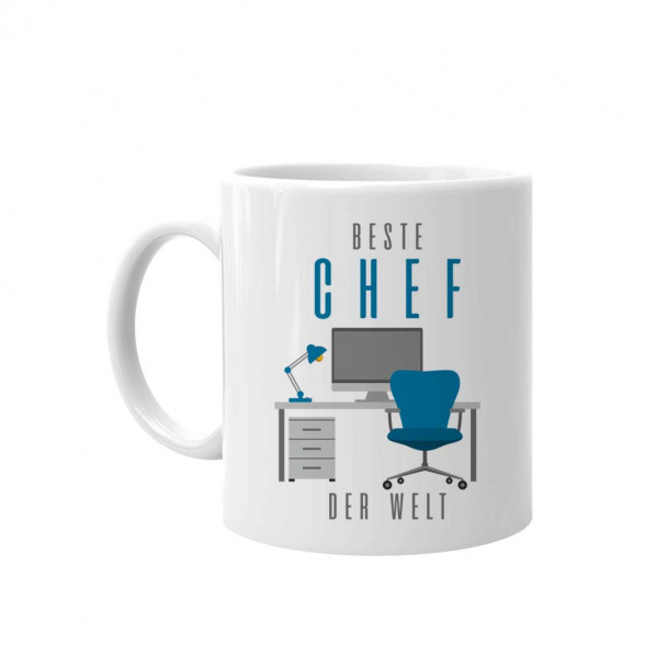 Bester Chef der Welt - Keramikbecher mit Aufdruck