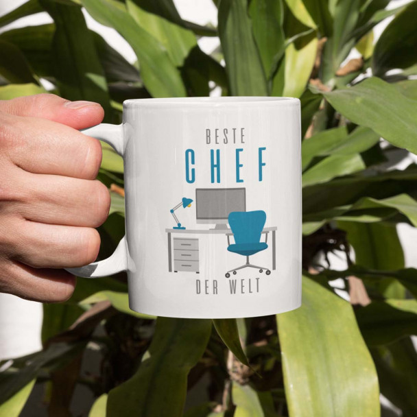 Bester Chef der Welt - Keramikbecher mit Aufdruck