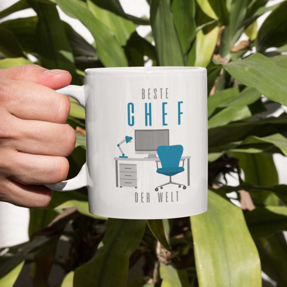 Bester Chef der Welt - Keramikbecher mit Aufdruck