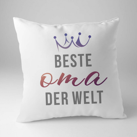 Beste Oma der Welt - Kissen mit Aufdruck