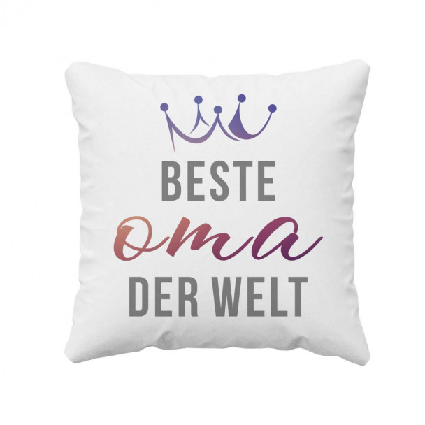 Beste Oma der Welt - Kissen mit Aufdruck