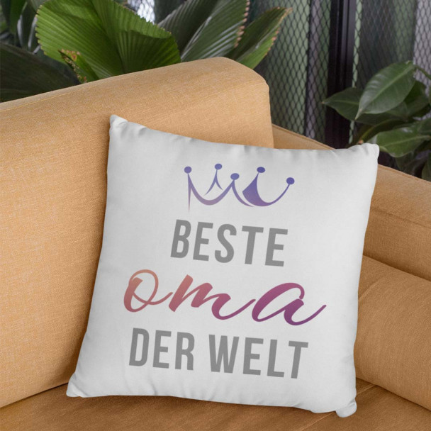 Beste Oma der Welt - Kissen mit Aufdruck