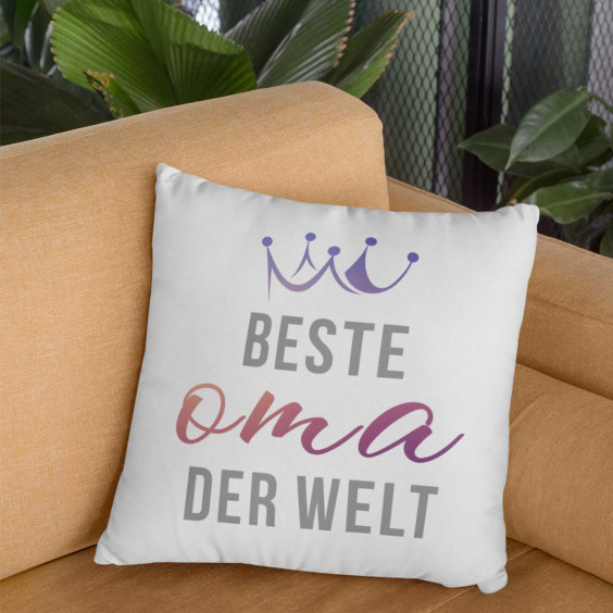Beste Oma der Welt - Kissen mit Aufdruck