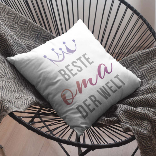 Beste Oma der Welt - Kissen mit Aufdruck