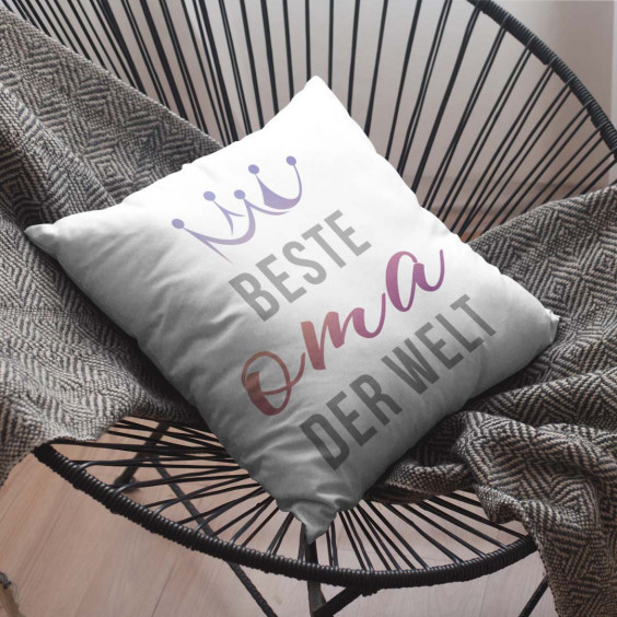 Beste Oma der Welt - Kissen mit Aufdruck